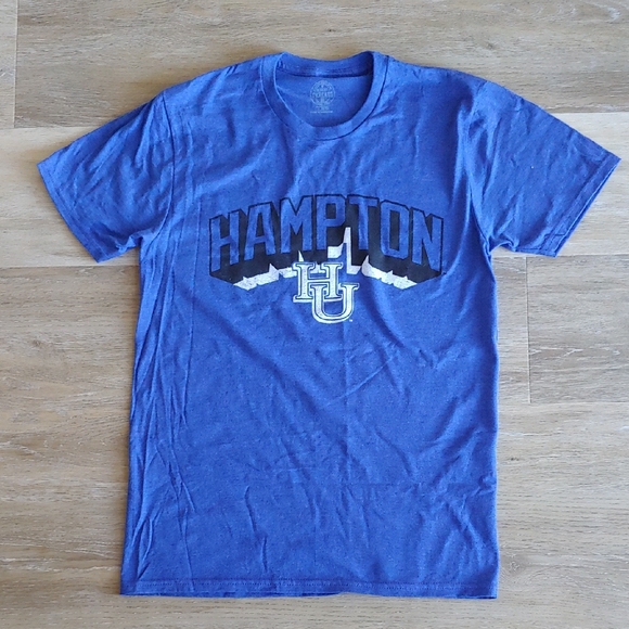 NWOT Rivalry Threads Hampton University Men's Graphic T-Shirt Blue Size S - Picture 1 of 5